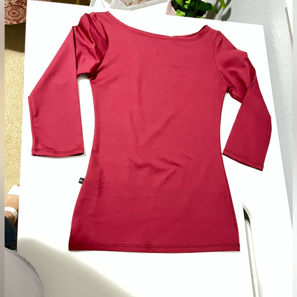 Red Bodycon Blouse